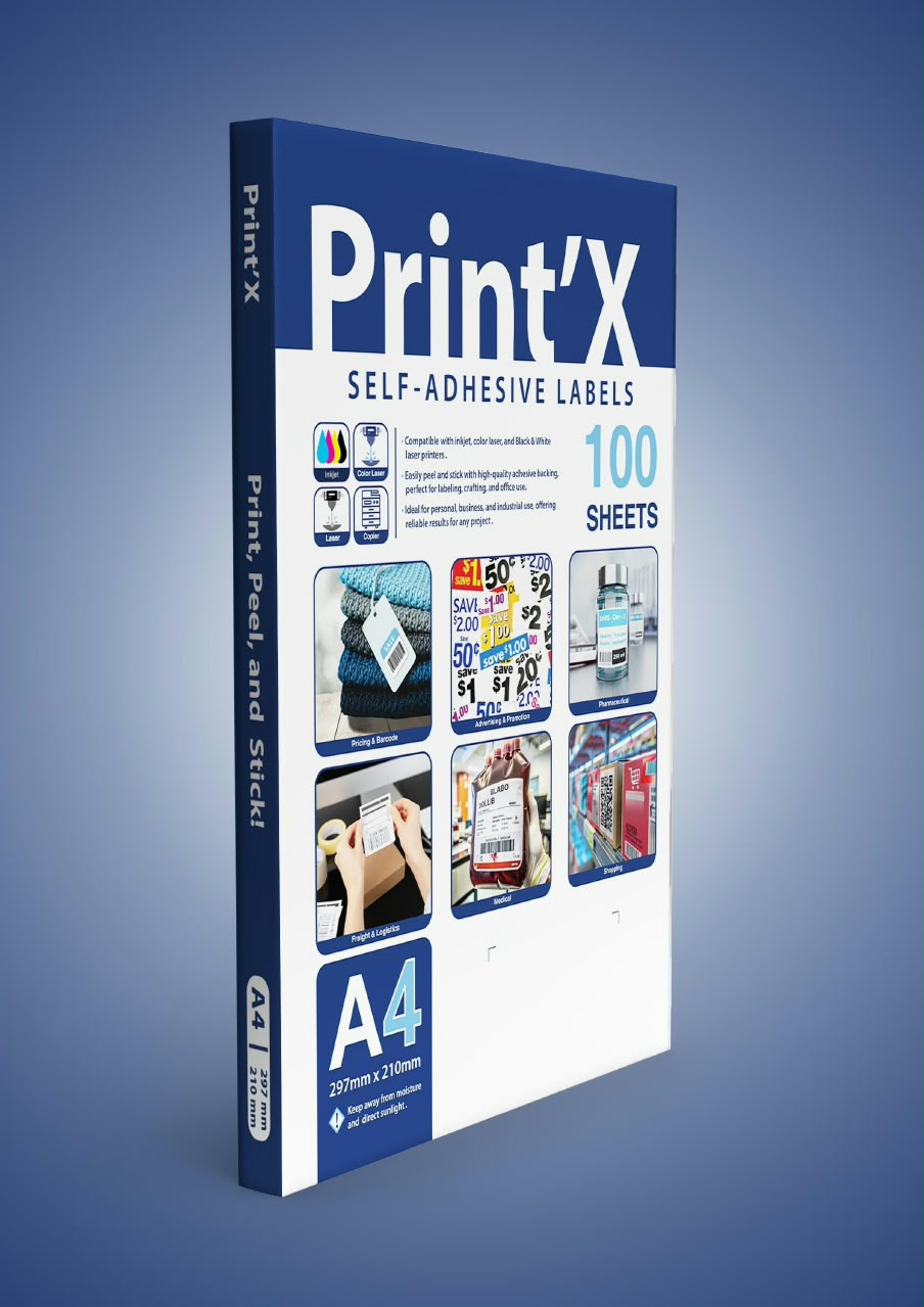  Print'X premium matte A4 sticker sheets 